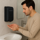 Dispenser Para Sabonete Líquido Ácool Gel 800ml Preto New Classic - Nobre