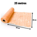 Pano Multiuso 28cm x 25m Laranja - Inoven