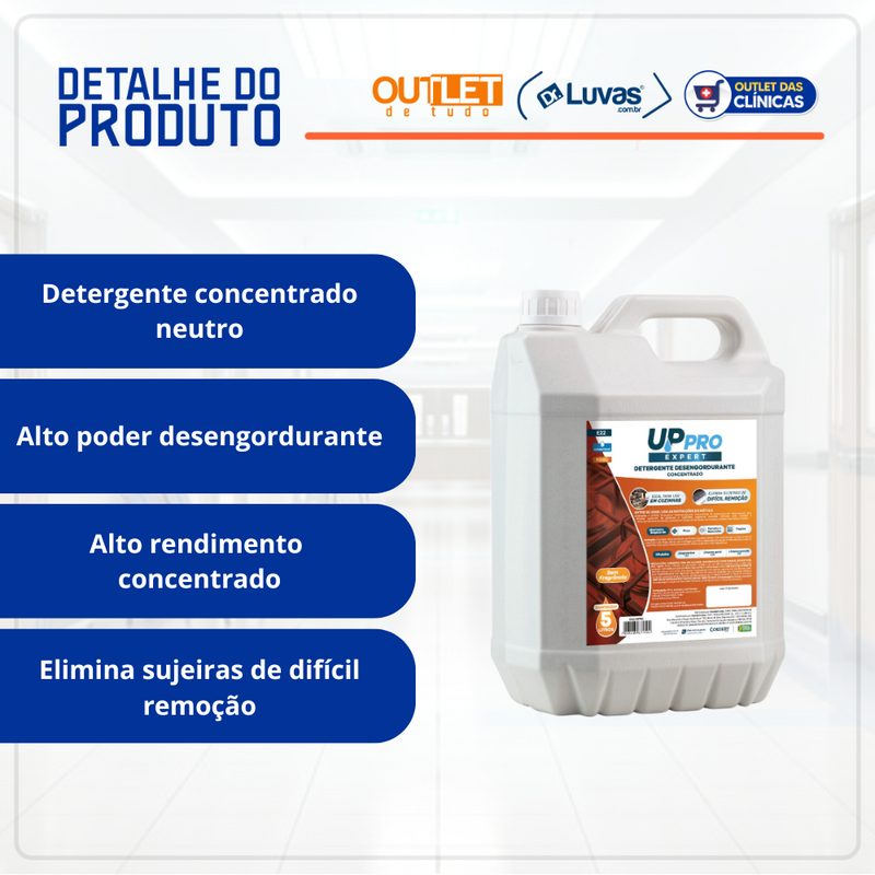 Detergente Super Desengordurante Concentrado 5L - Up Pro Nobre
