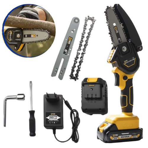 Mini Serra Elétrica Recarregável + 1 Ano de Garantia - MB Tools