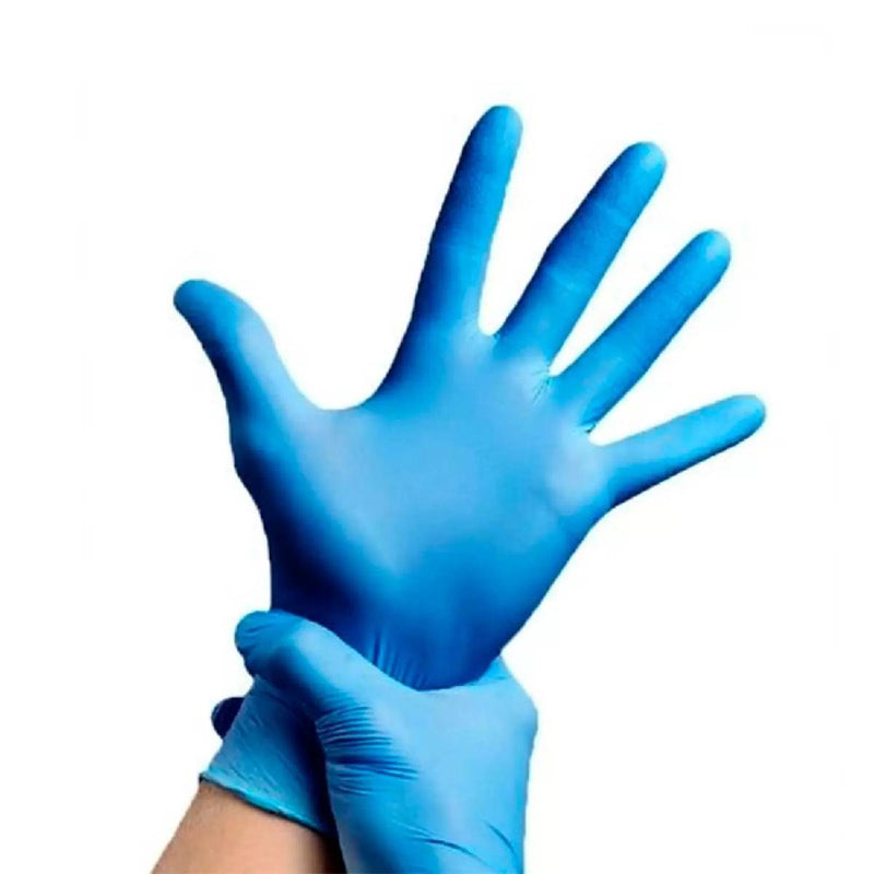 Luva de Procedimento Nitrílica Azul Sem Pó 100un - Inoven