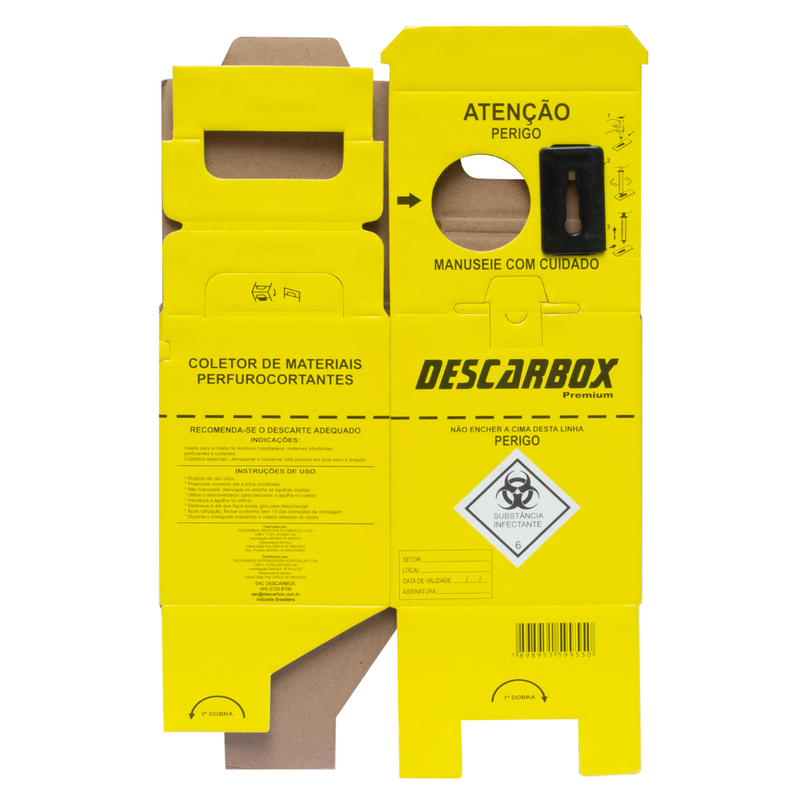 Coletor 13L Para Material Perfurocortante - Descarbox