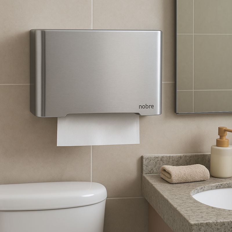 Dispenser Para Papel Toalha Interfolhas 3D Inox - Select Nobre