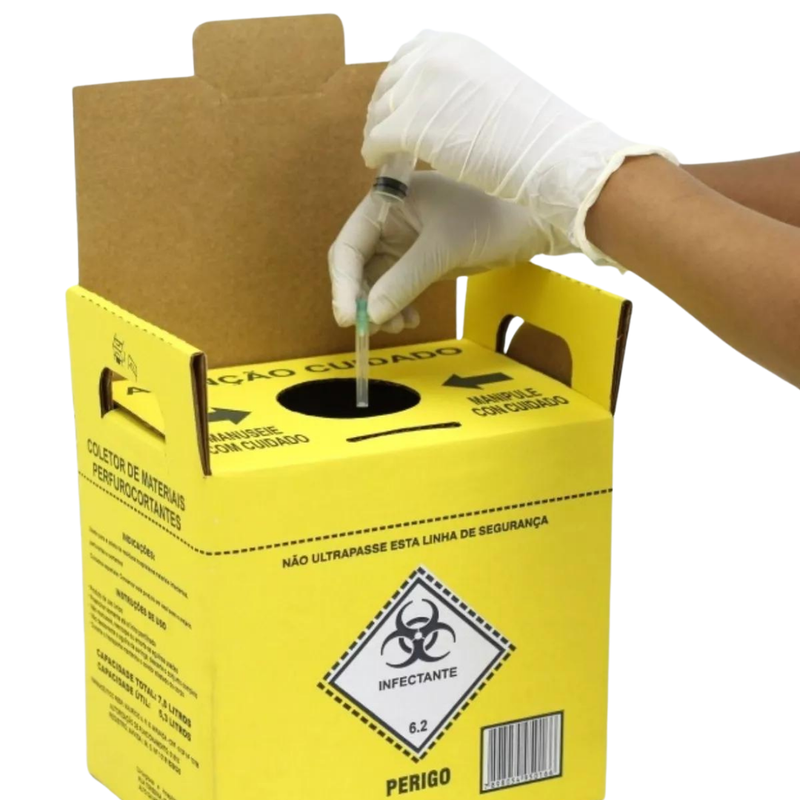 Coletor 13L Para Material Perfurocortante - Descarpack