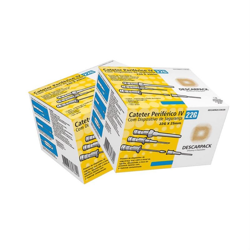 Cateter Com Dispositivo de Segurança 100un - Descarpack