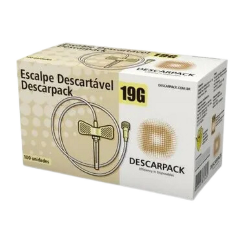 Escalpe Descartável 100un - Descarpack