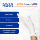 Luva de Látex Branca Com Pó 100un - Nobre