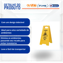 Placa Plástica Sinalizador Piso Molhado - Nobre