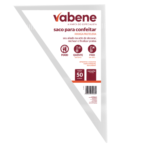 Saco de Confeiteiro Médio 34x22cm 50un - Vabene