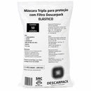 Máscara Cirúrgica Tripla com Elástico 50un - Descarpack