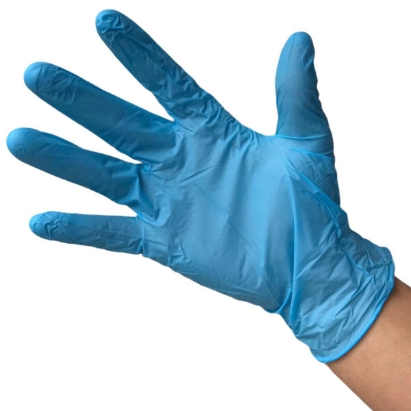 Luva Nitrílica Azul Sem Pó 100un - Descarpack