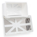 Dispenser Para Papel Toalha Interfolhas 3D Inox Branco - Select Nobre