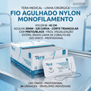 Fios De Sutura Nylon  0 45cm 20mm 24un - Tera Medical