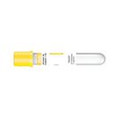 Tubo Coleta Sangue Ativador De Coágulo + Gel 5ml Amarelo 100un - Medix