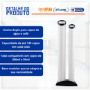 Lixeira Para Copos de Água e Café Duplo Papacopo - Nobre