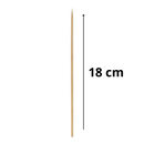 Espeto De Churrasco Bambu A Granel 18cm 1000un - Inoven