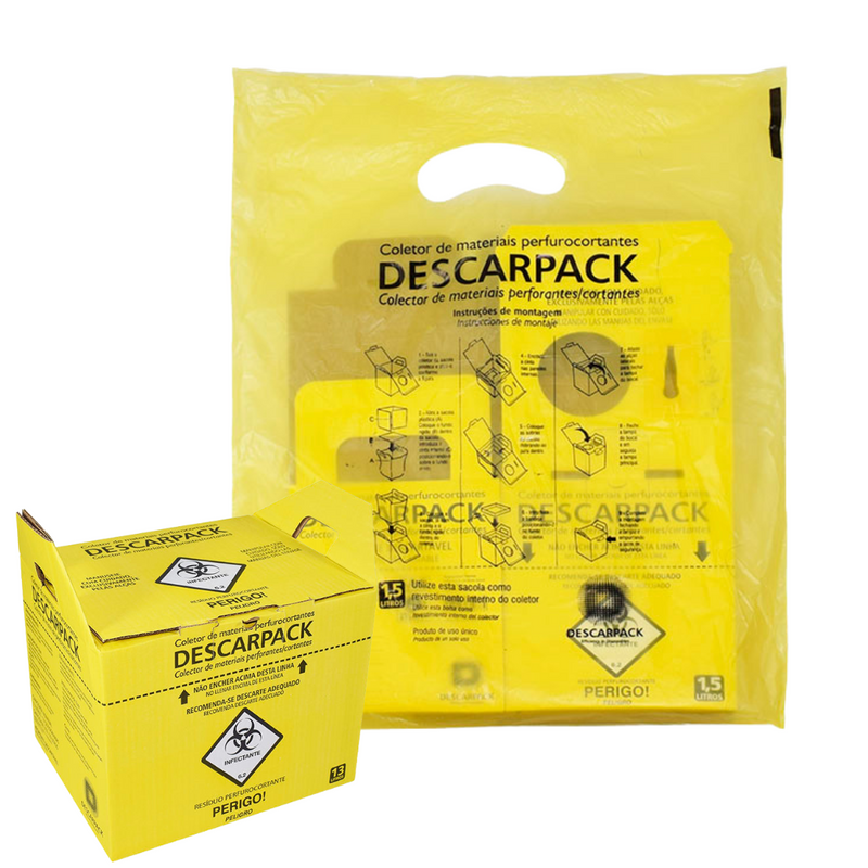 Coletor 13L Para Material Perfurocortante - Descarpack