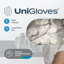 Luva de Procedimento Látex Branca Com Pó 100un - Unigloves