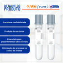 Tubo Coleta Vácuo Fluoreto de EDTA 4ml Tampa Cinza 13x75mm 100un - Medix