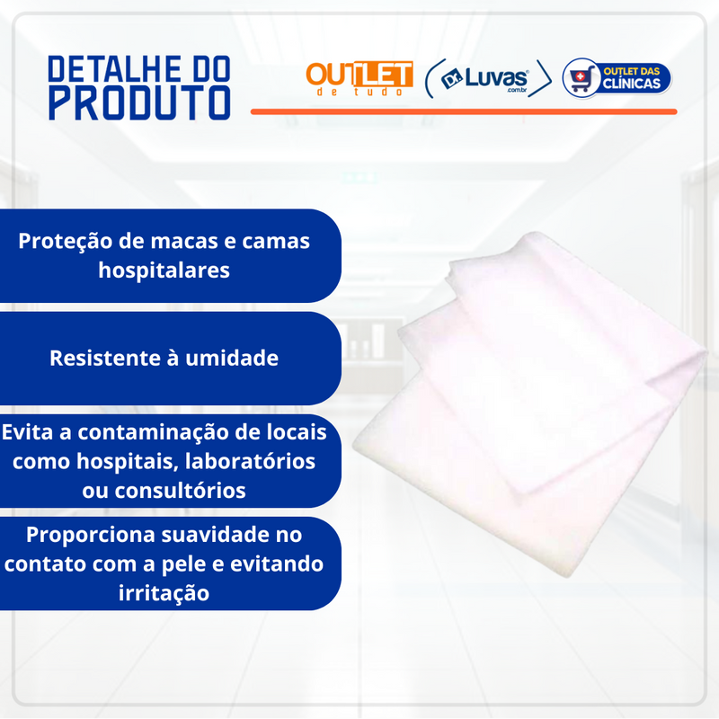 Lençol Descartável TNT 20G Leve - Dejamaro