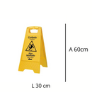 Placa Plástica Sinalizador Piso Molhado - Nobre