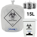 Saco de Lixo Hospitalar 15 Litros 100un - Dr. Luvas