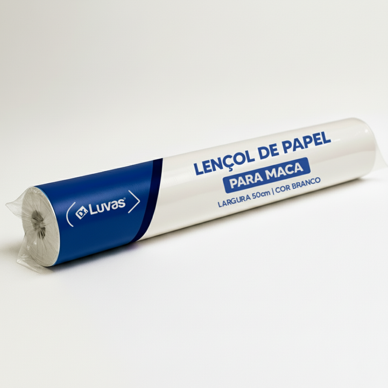 Lençol de Papel Hospitalar 50cm - Dr. Luvas