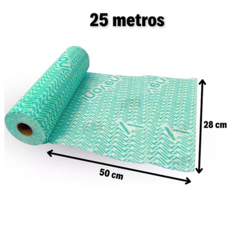 Pano Multiuso 28cm x 25m Verde - Inoven