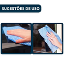 Pano Multiuso 30x50cm Azul 5un - Mr. Plus