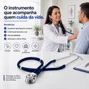Estetoscópio Rapport Duplo Azul - Supermedy