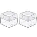 Pote Hermético 500ml Quadrado Com Tampa e Alça Mood - Nobre