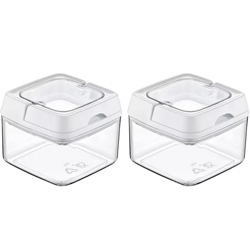 Pote Hermético 500ml Quadrado Com Tampa e Alça Mood - Nobre
