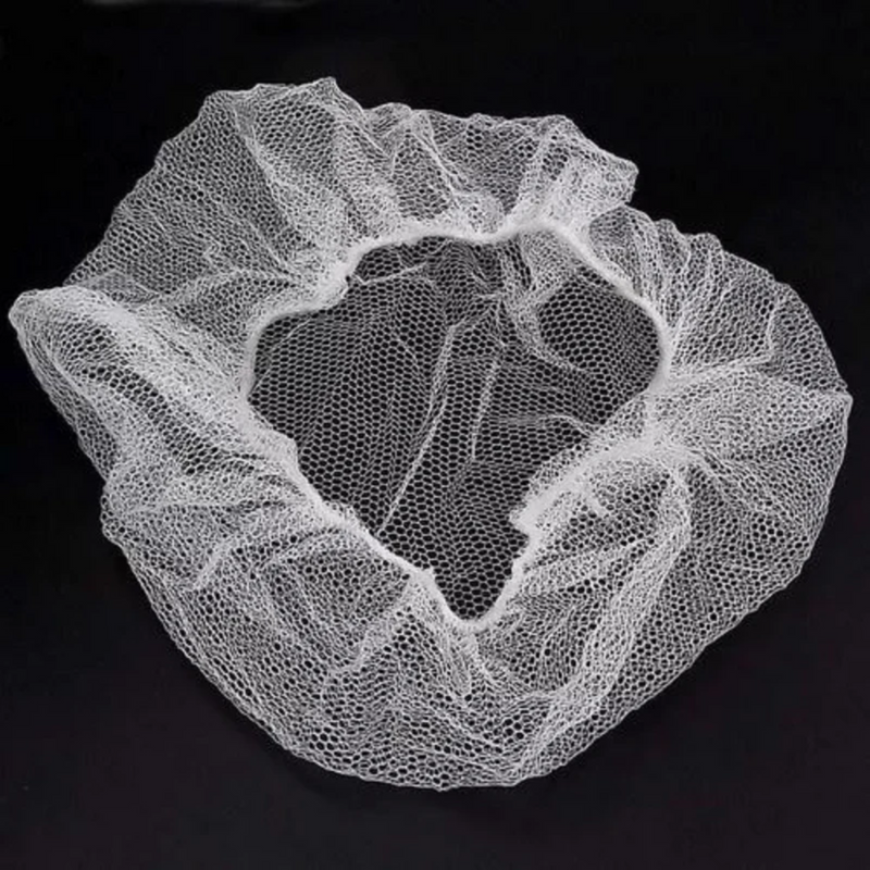 Touca de Nylon Branca 100un - Inoven