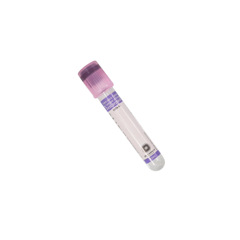 Tubo EDTA K3 4.0ml Tampa Roxa 100un - Descarpack
