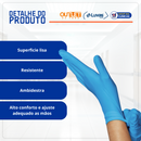Luva Nitrílica Azul Sem Pó 100un - Talge