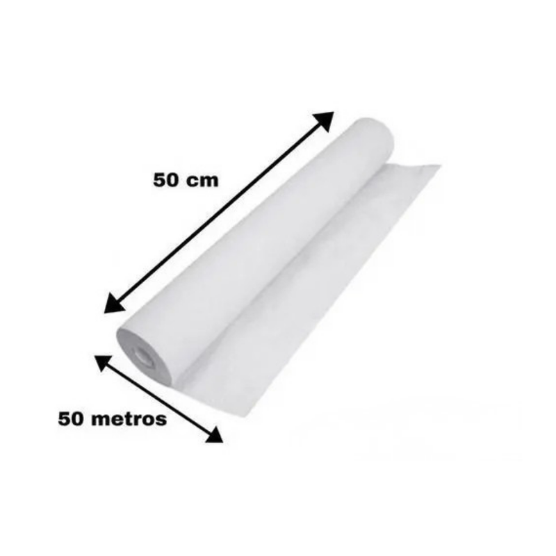 Lençol de Papel Hospitalar 50cm - Dr. Luvas