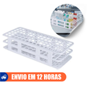 Estante Grade 90 Tubos 12-13mm Branca 1un - Labor Import