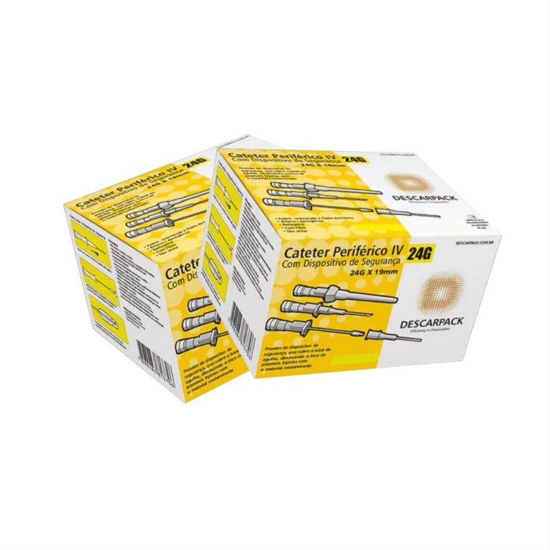 Cateter Com Dispositivo de Segurança 100un - Descarpack