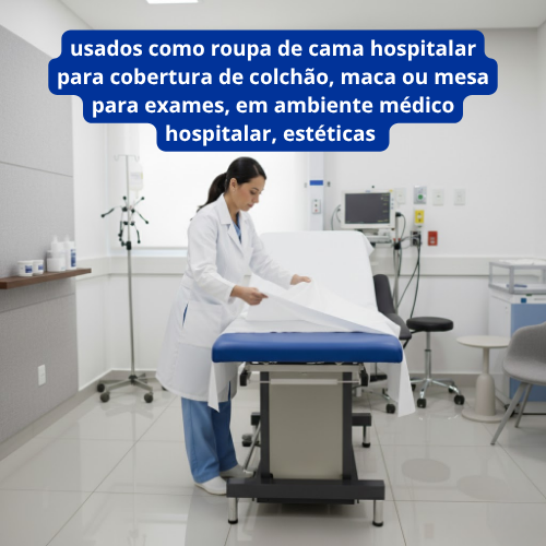 Lençol de Papel Hospitalar 50cm - Dr. Luvas