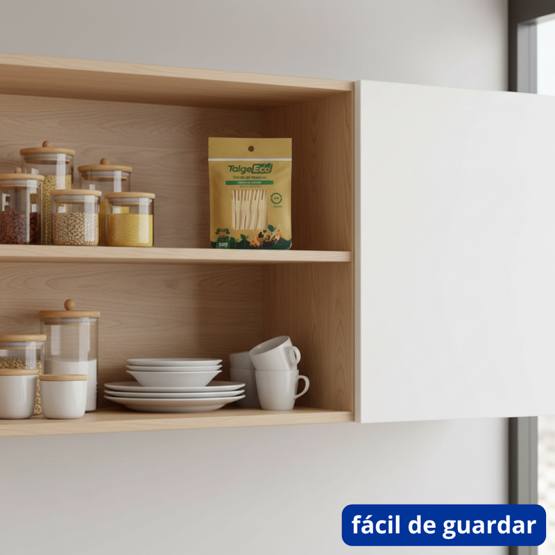 Garfos de Bambu Para Petisco 9cm 100un - Talge