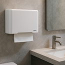 Dispenser Para Papel Toalha Interfolhas 3D Inox Branco - Select Nobre