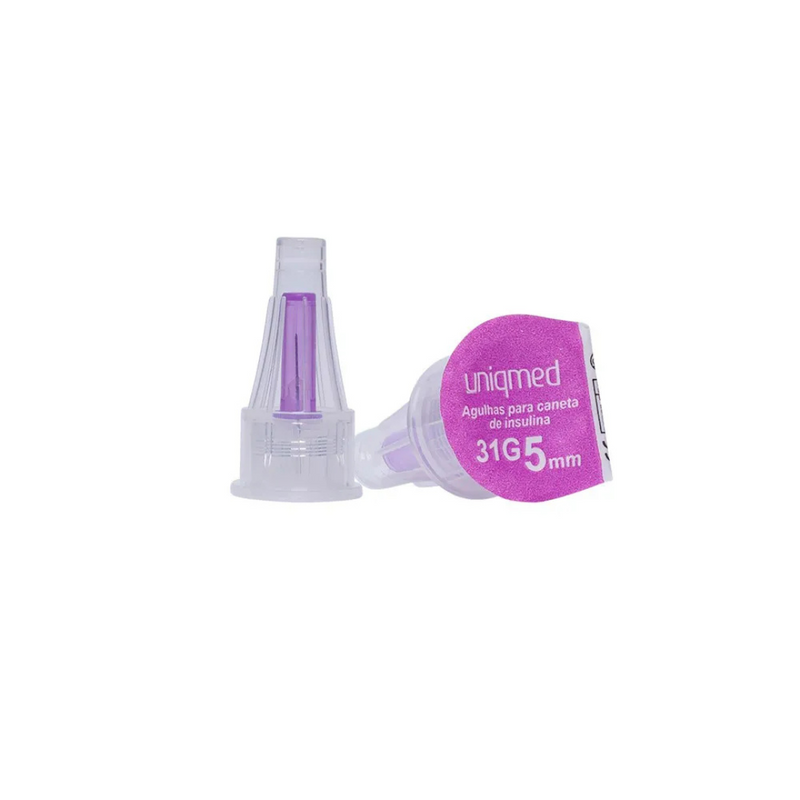 Agulha Para Caneta De Insulina 5mm 31G 7un - Uniqmed