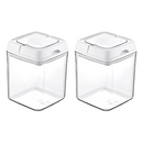 Pote Hermético 1L Quadrado Com Tampa e Alça Mood - Nobre