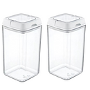 Pote Hermético 1,5L Quadrado Com Tampa e Alça Mood - Nobre