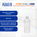 Almotolia 500ml Transparente Bico Reto - Biomedica