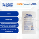 Scalp Com Dispositivo de Segurança 21G Luer Lock 100un - Medix