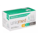 Agulha Para Caneta De Insulina 4mm 32G 100un - Uniqmed