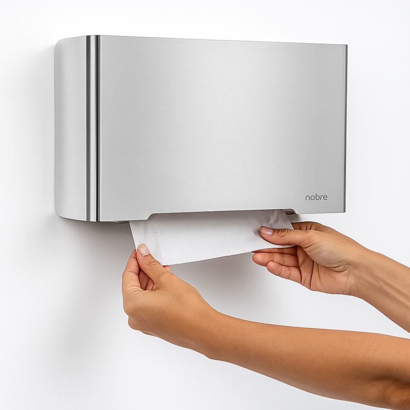 Dispenser Para Papel Toalha Interfolhas 3D Inox - Select Nobre