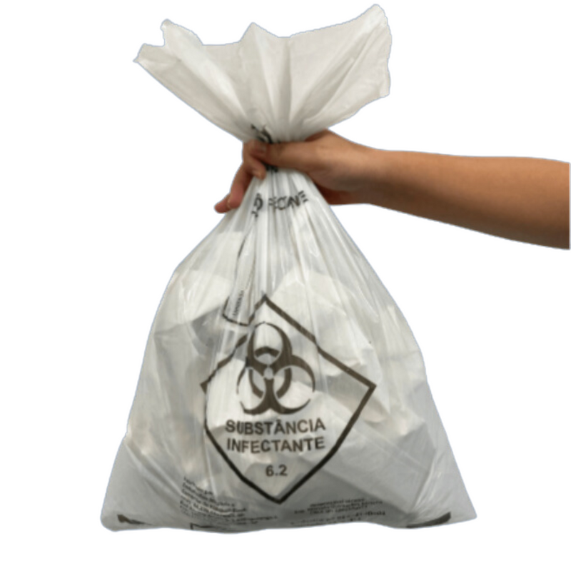 Saco de Lixo Infectante 15 Litros 100un - Descarbox