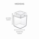 Pote Hermético 1L Quadrado Com Tampa e Alça Mood - Nobre